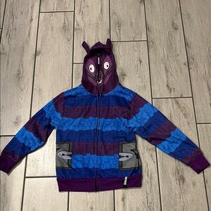 Kids Fortnite Purple and Blue Hoodie